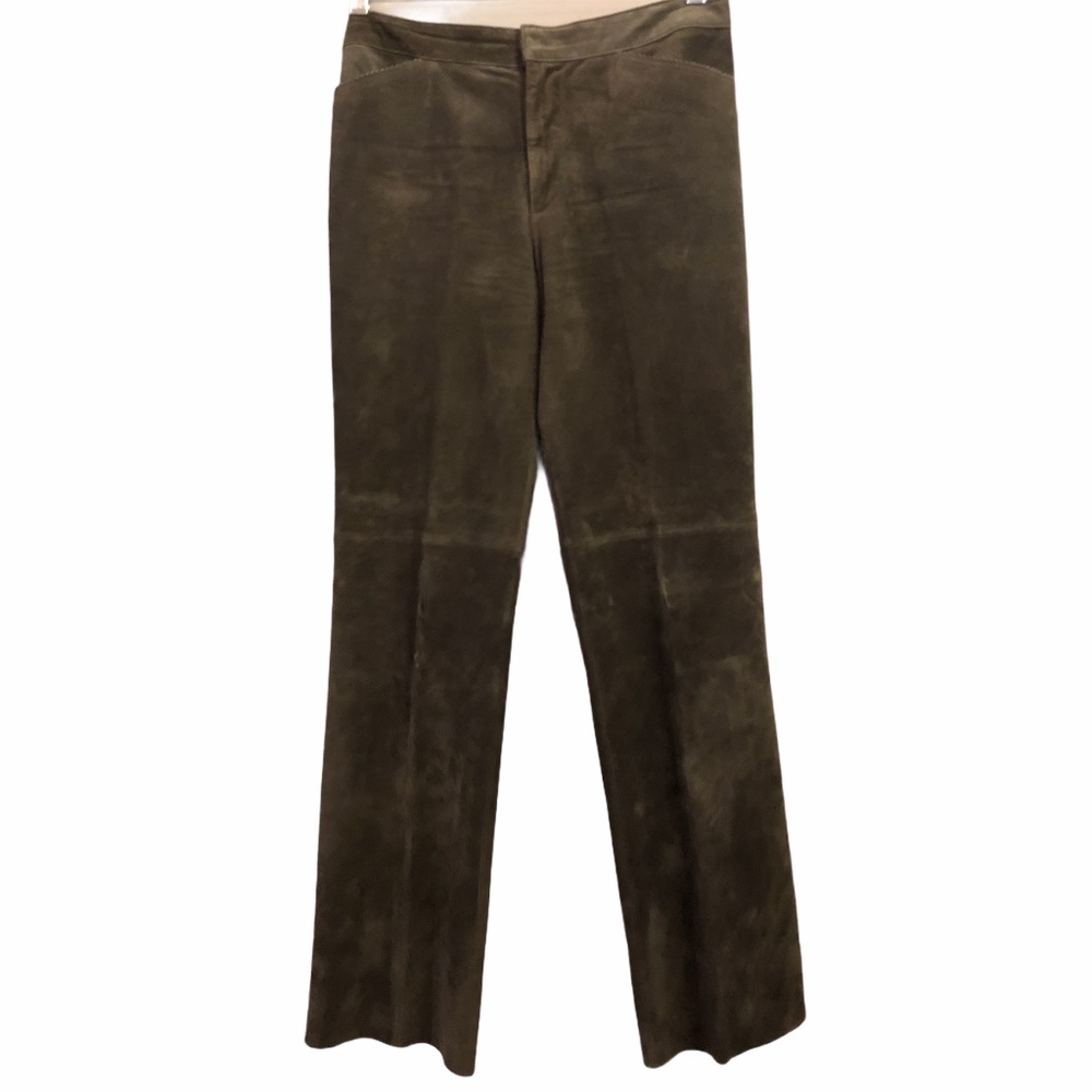 Worn Once Super HOT New Frontier Army Green Suede Pants